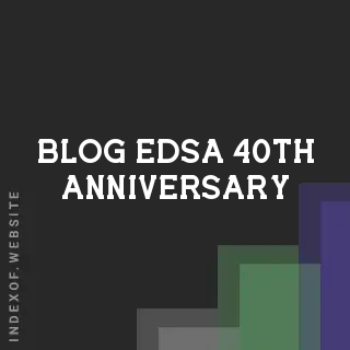 EDSA 40: Commemorating the 40th Anniversary of the People Power Revolution | Logo - Indexof